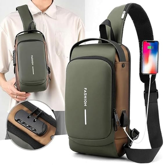 ZIVRA Sling Bag With USB Charging Port
